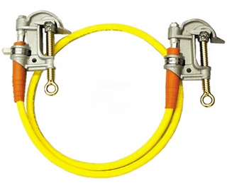 Ground Assembly 2/0 Yellow 50' with 1.5in C-Clamps