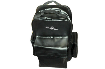 Estex Backpack, Black, Velcro Closure Pockets, Padded Back Panel "Titan Utility Services" 2138-B-4PR67