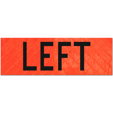 Bone Safety Premium Mesh Overlay "LEFT" Orange with Snaps 8"x23" PMO0823LEFTOCS