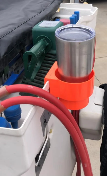 Line Work Bucket Clip On Cup Holder Bucket Mount Fits 32 oz Bottles 1001