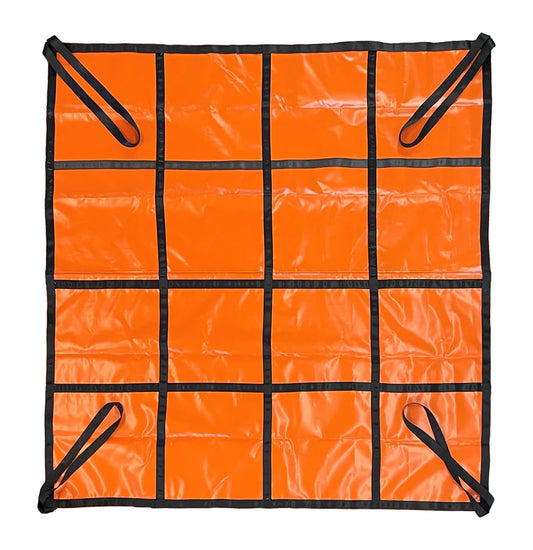 Line Work Bucket 8ft x 8ft Dirt Blanket 22oz and 40oz Canvas Reinforced Utility Tarp 1026-8X8