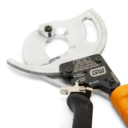 GEARWRENCH GWCRC11CUAL3 12" Compact Ratcheting Cable Cutter for Copper & Aluminum