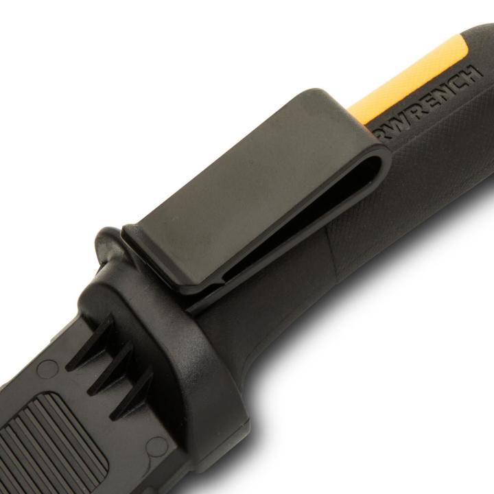 GEARWRENCH GWKHBFXB Lineman Fixed Blade Hawkbill Knife with Blunt Tip 3-3/16"