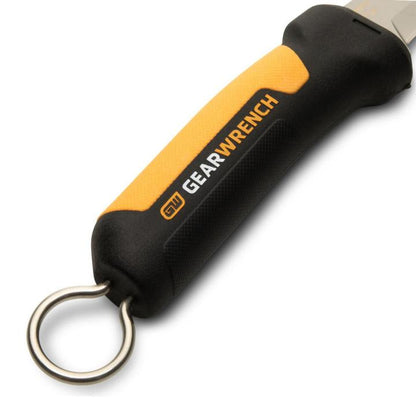 GEARWRENCH GWKHBFXS Lineman Fixed Blade Hawkbill Knife with Sharp Tip 3-3/16"