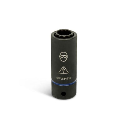 GEARWRENCH GWLS34916 9/16" x 3/4" Lineman 2-in-1 12-Point Impact Socket