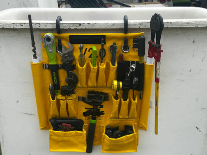 Line Work Bucket 2.0 Tool Apron Heavy Duty Canvas Bucket Organizer with Magnet Hooks 1024B