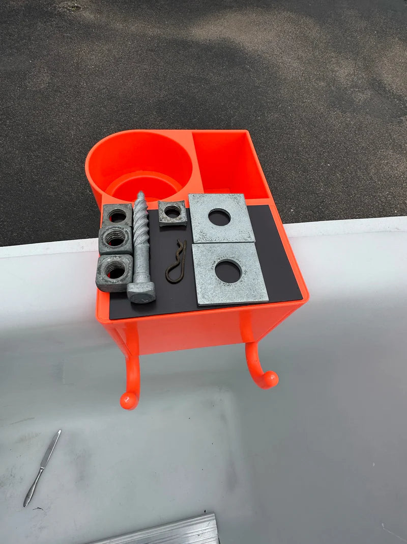 Line Work Bucket Products 4in x 6in Sticky Magnet High Strength Adhesive Tool Magnet 1016