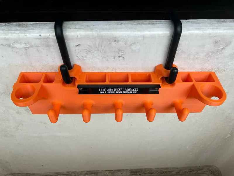 Line Work Bucket Products Big Rack Double D Tool Organizer with Magnet Bucket Mount 1027