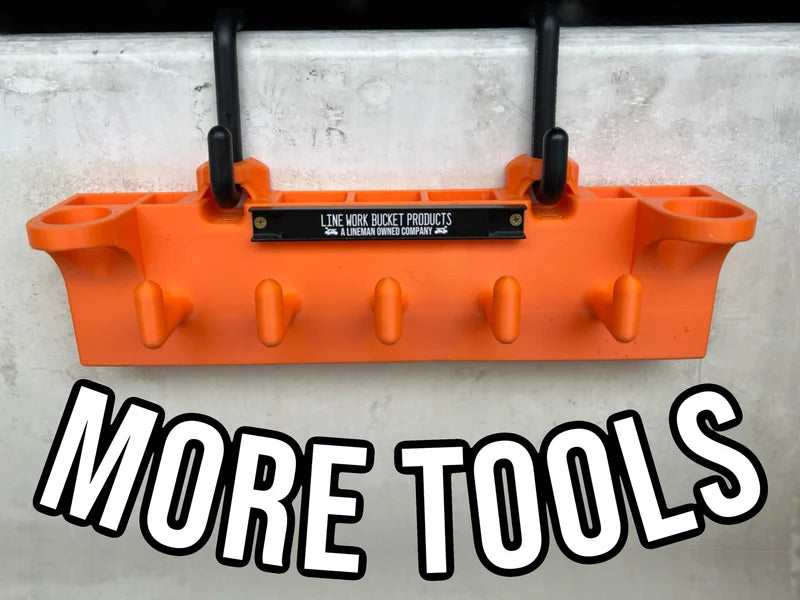 Line Work Bucket Products Big Rack Double D Tool Organizer with Magnet Bucket Mount 1027