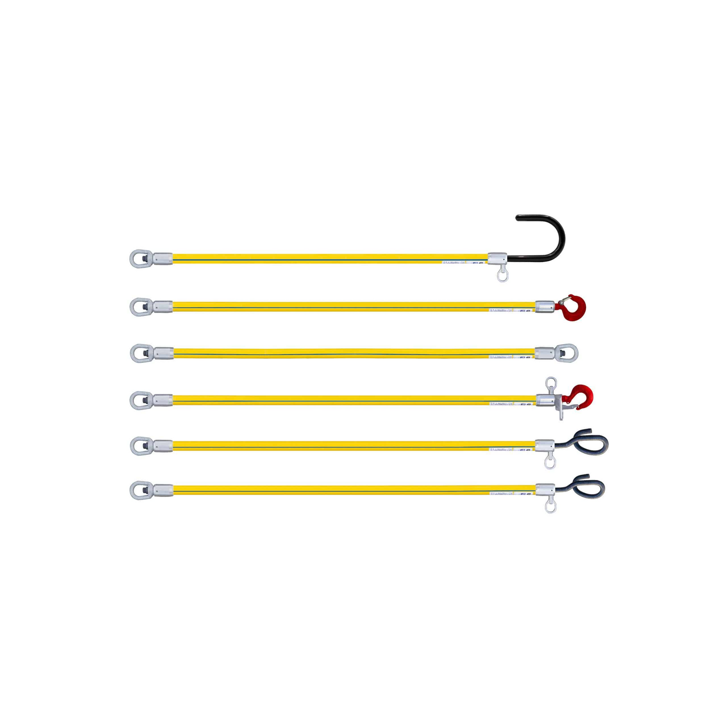 12" BLUE STRIPE® Safety Hook & Swivel Eye USLS-012-HOOK