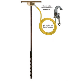 6ft Temporary Screw Ground Rod