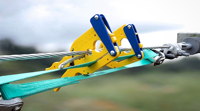 Utility Solutions Rex Clamp Adjustable Conductor Tail Control Clamp for Strap Hoists USRC-001