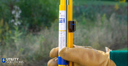 Utility Solutions BLUE STRIPE® Telescopic Shotgun Stick with Rubber End Cap 5'2", 6'8", 8'3" USSG-T-008-EC