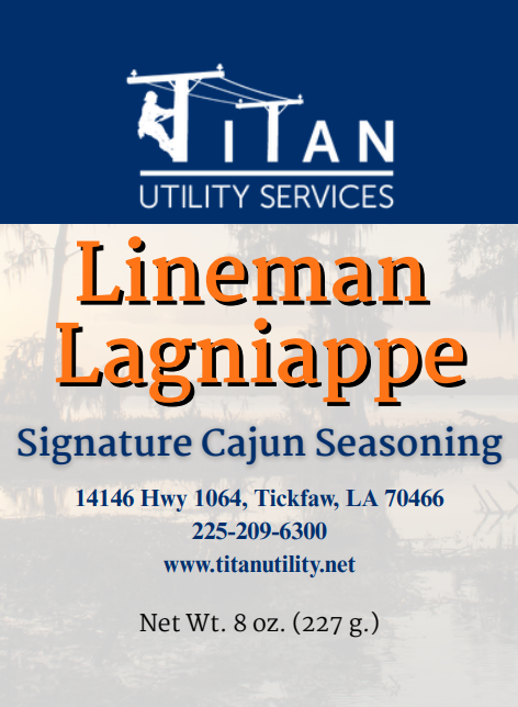 Lineman Lagniappe Signature Cajun Seasoning 8 oz Can