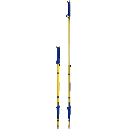 Utility Solutions BLUE STRIPE® Telescopic Shotgun Stick with Rubber End Cap 5'2", 6'8", 8'3" USSG-T-008-EC