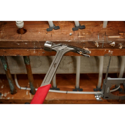 Milwaukee 28 oz Milled Face Framing Hammer Steel Handle 48-22-9029