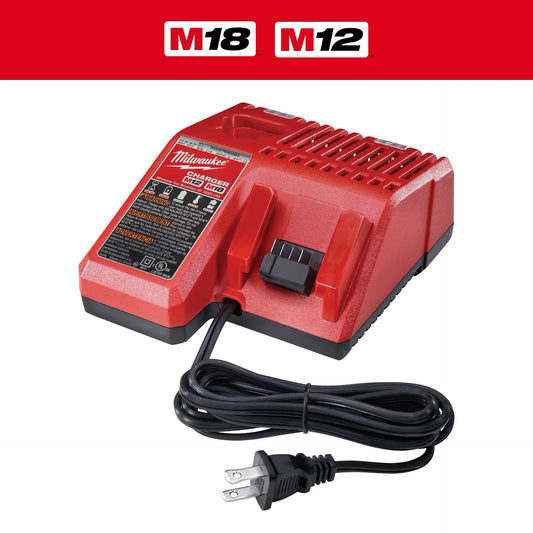 Milwaukee M18 and M12 Multi Voltage Battery Charger Dual Platform Sequential Charger 48-59-1812