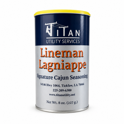 Lineman Lagniappe Signature Cajun Seasoning 8 oz Can