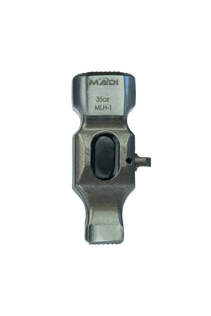 MADI Milled Lineman Hammer 35 oz with Fiberglass Handle, Staple Puller, and J Hook Remover MLH-1