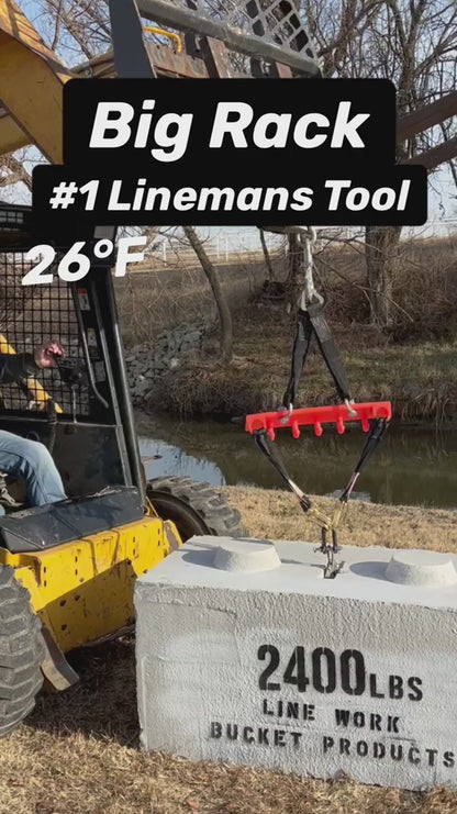 Line Work Bucket Big Rack Tool Organizer Bucket Mount 1003