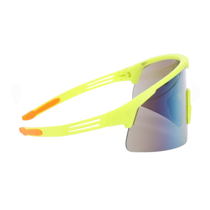 PIP Site Boss Enhanced Coverage Half-Frame Safety Glasses, with Hi-Vis Green Frame, Orange Mirror Plus PRO Lens, and Anti-Scratch Coating 250-41-0004
