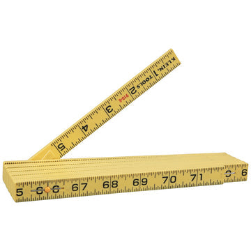 Klein Tools 910-6 Fiberglass Folding Rule, 6-Foot, Inside Reading