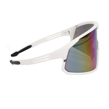 PIP Site Boss Enhanced Coverage Full Frame Safety Glasses, with White Frame, Green Mirror Plus PRO Lens, and Anti-Scratch Coating 250-43-0008