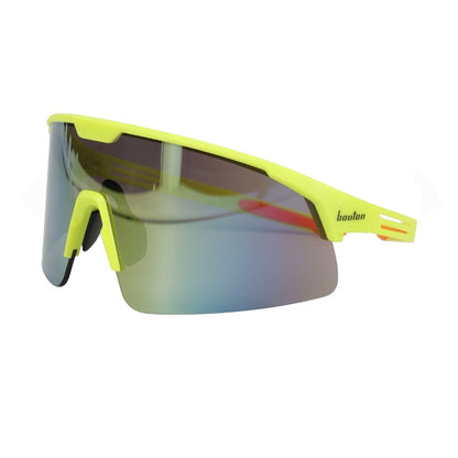 PIP Site Boss Enhanced Coverage Half-Frame Safety Glasses, with Hi-Vis Green Frame, Orange Mirror Plus PRO Lens, and Anti-Scratch Coating 250-41-0004