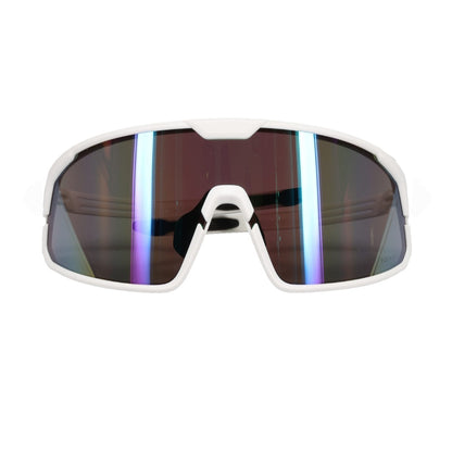 PIP Site Boss Enhanced Coverage Full Frame Safety Glasses, with White Frame, Green Mirror Plus PRO Lens, and Anti-Scratch Coating 250-43-0008