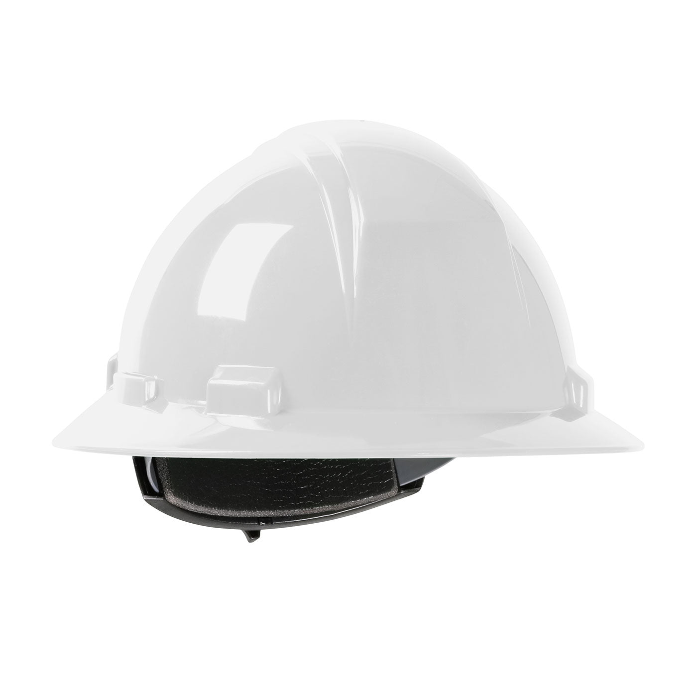 Kilimanjaro™ Full Brim Hard Hat with HDPE Shell, Wheel Ratchet Adjustment, White 280-HP641R-01