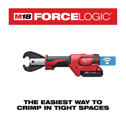 M18™ FORCE LOGIC™ 6T Utility Crimper Kit with D3 Grooves and Fixed O Die 2678-22O