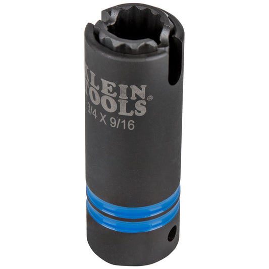 3-in-1 Slotted Impact Socket, 12-Point, 3/4 and 9/16-Inch 66031