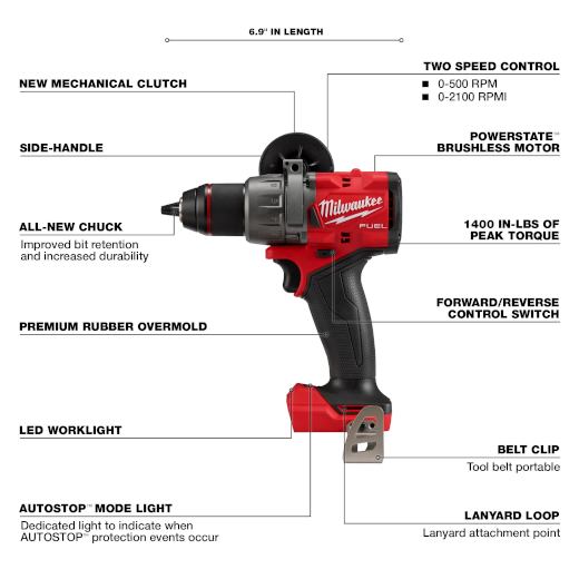 M18 FUEL™ 1/2" Hammer Drill/Driver 2904-20