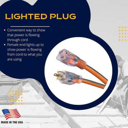 100' 10/3 SJTW Extension Cord 68100RGD