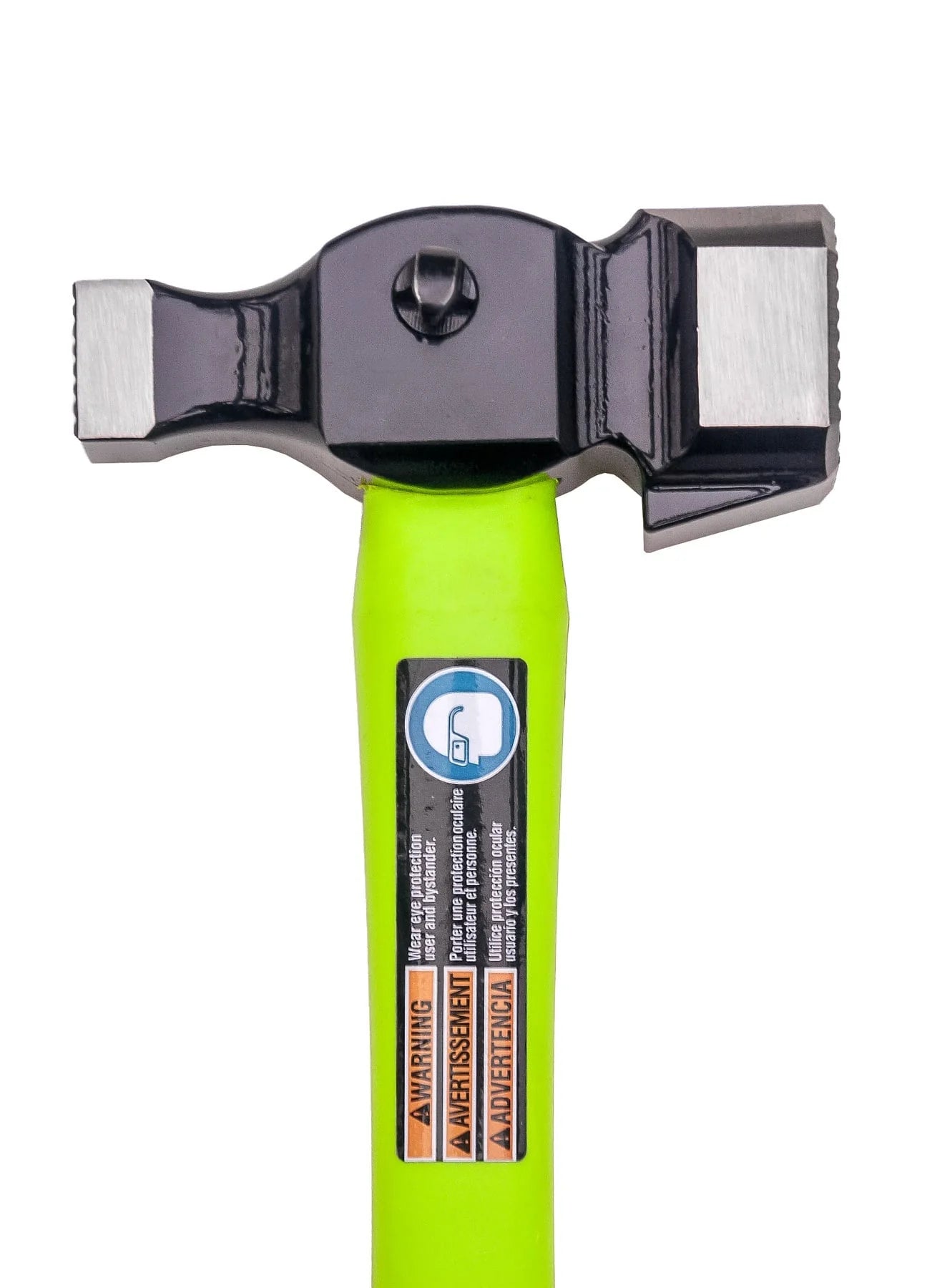MADI Smooth Lineman Hammer 35 oz with Fiberglass Handle, Staple Puller, and J Hook Remover SLH-1