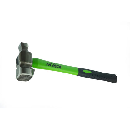 MADI Milled Lineman Hammer 35 oz with Fiberglass Handle, Staple Puller, and J Hook Remover MLH-1