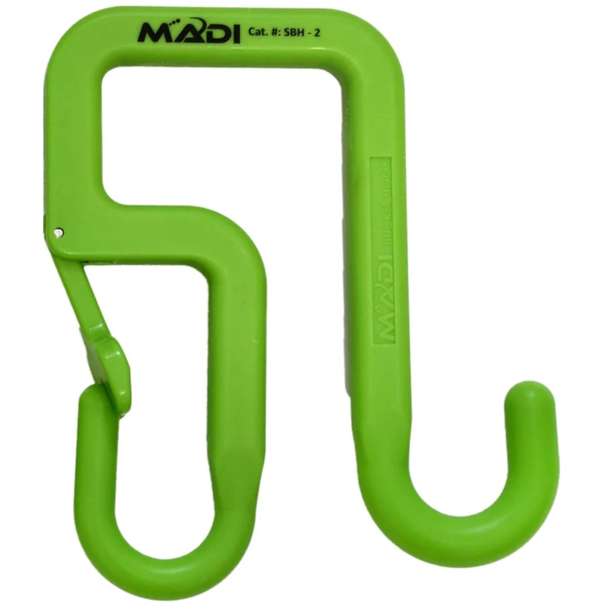 MADI Safety Bucket Hook with Safety Gate for Rubber Blankets, Tool Bags, and Bucket Truck Organization SBH-2