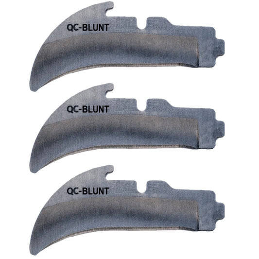 MADI Quick-Change Blunted Replacement Blades 3 Pack for Lockback Lineman Knife LB-QC3PK-3B