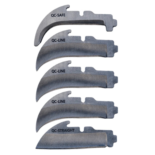 MADI Quick-Change Lineman Knife Replacement Blade Assortment 5 Pack LB-QC5PK