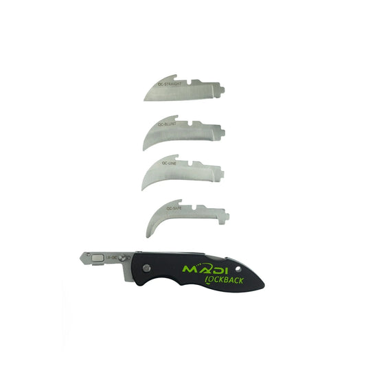 MADI Lockback Quick-Change Lineman Knife with Interchangeable Utility Blades LB-QC