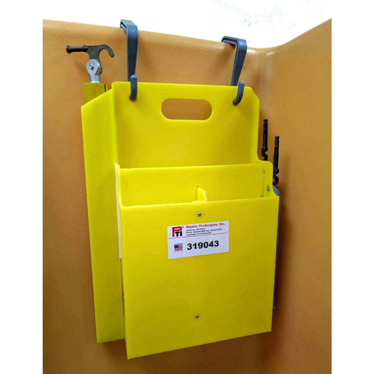 Plastic Techniques Tool Holder with Divider & Stick Pocket 319043