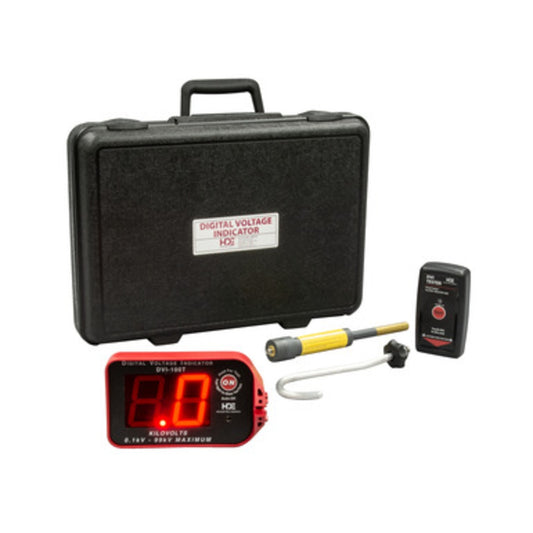 HDE Digital Voltage Indicator with Test Point Mode 100V to 99kV Overhead and Underground Kit DVI-100T/K02