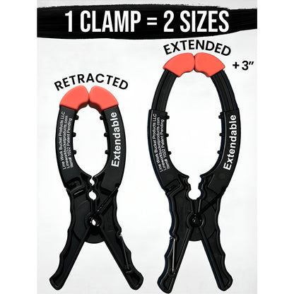 Line Work Bucket Products Extendable Blanket Clamp 10-13in Rubber Goods Clamp 1022