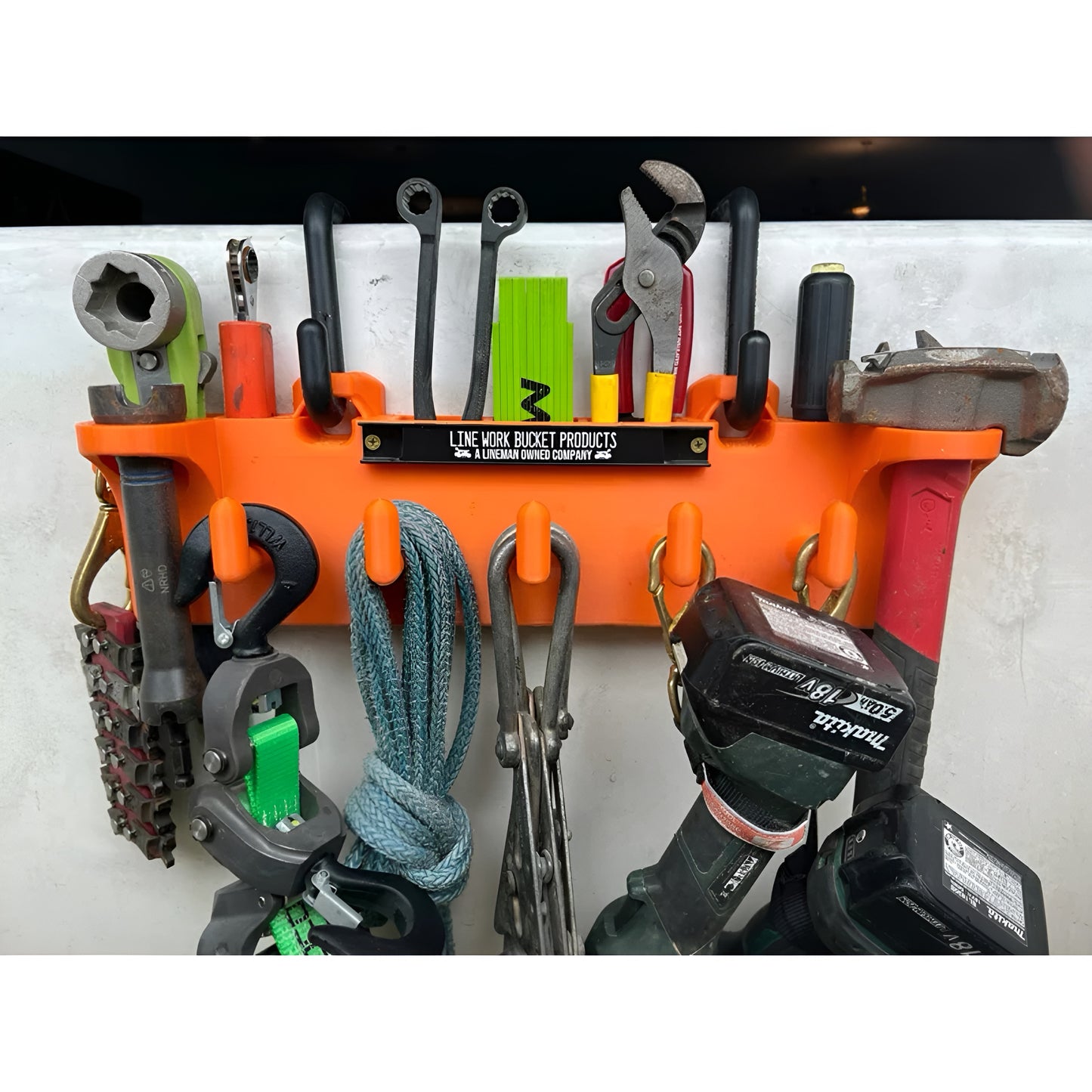 Line Work Bucket Products Big Rack Double D Tool Organizer with Magnet Bucket Mount 1027