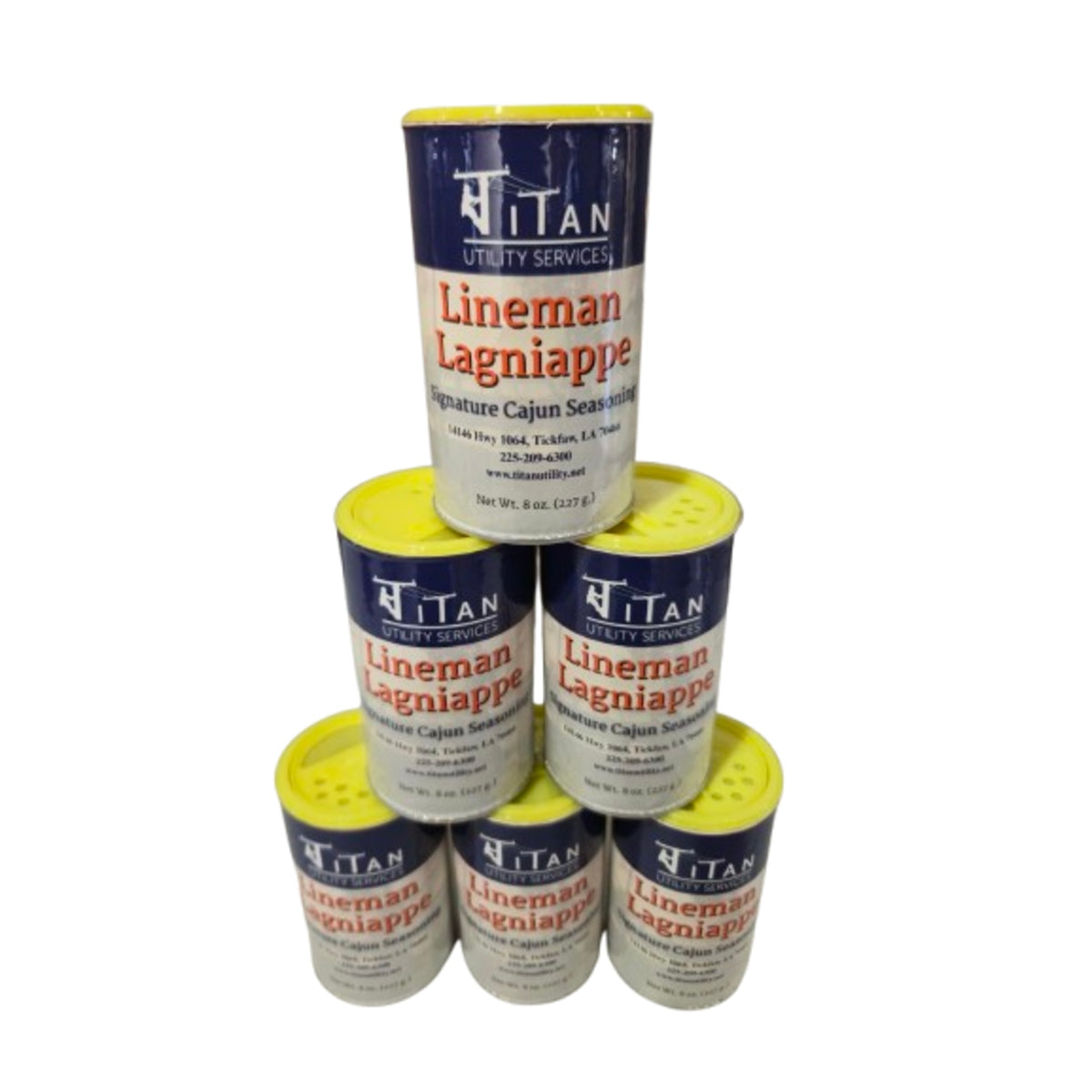 Lineman Lagniappe Signature Cajun Seasoning 8 oz Can