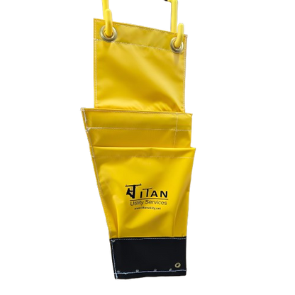 Estex Lineman Tool Bag for Compression Tool and Bolt Cutter 2-Pocket Bucket Bag 2651-R67