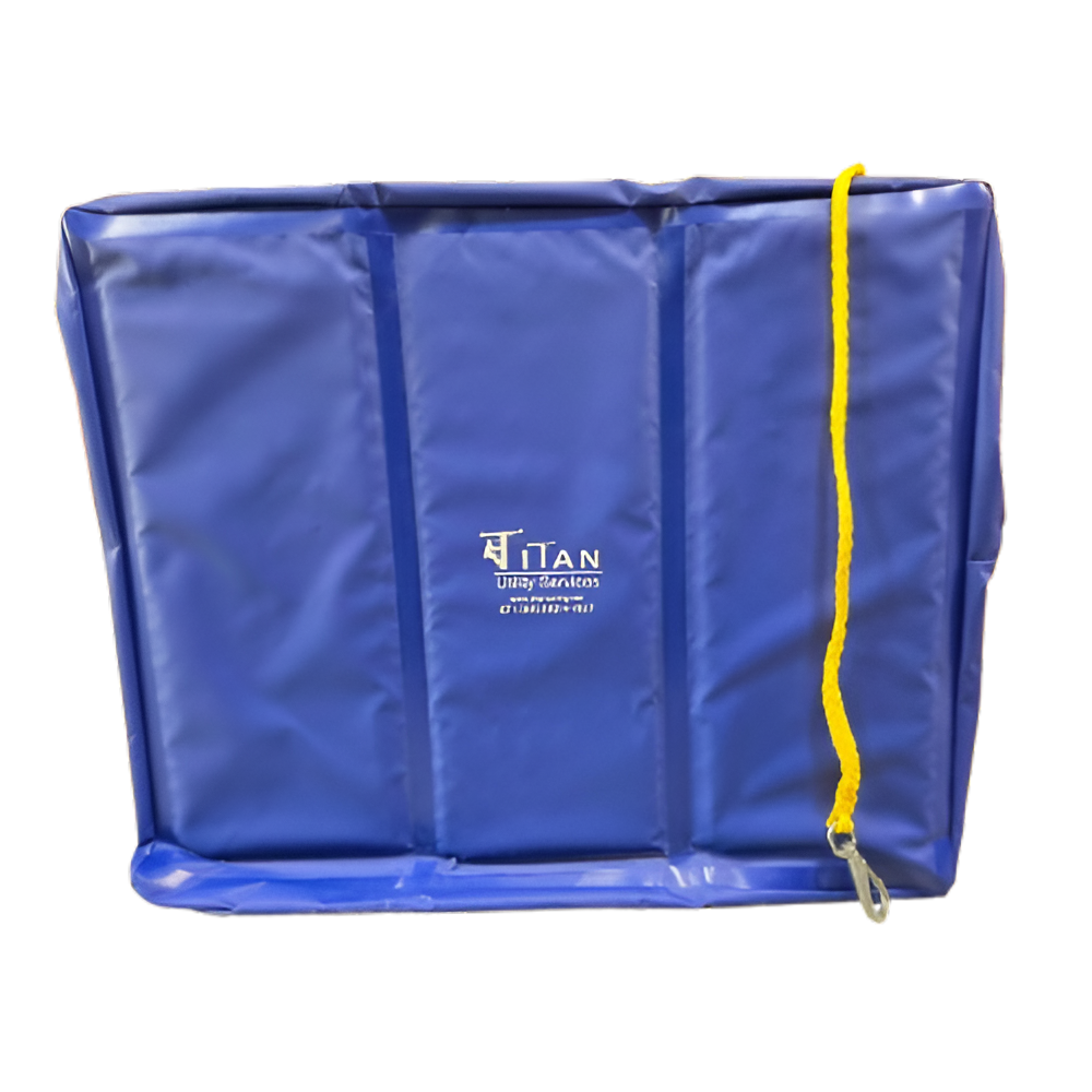 Estex Tri-Fold Bucket Cover Blue Vinyl 2713WC
