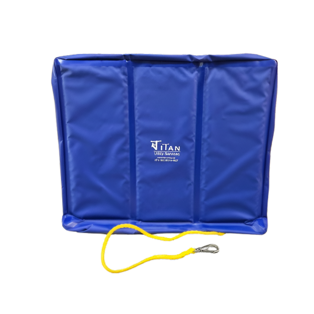 Estex Tri-Fold Bucket Cover Blue Vinyl 2713WC