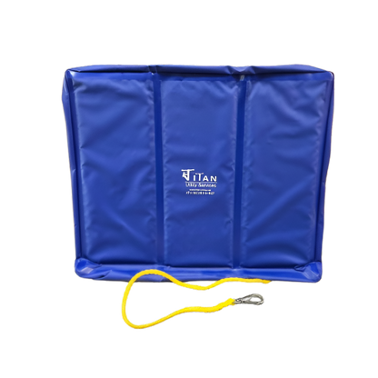 Estex Tri-Fold Bucket Cover Blue Vinyl 2713WC