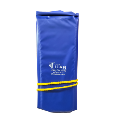 Estex Tri-Fold Bucket Cover Blue Vinyl 2713WC